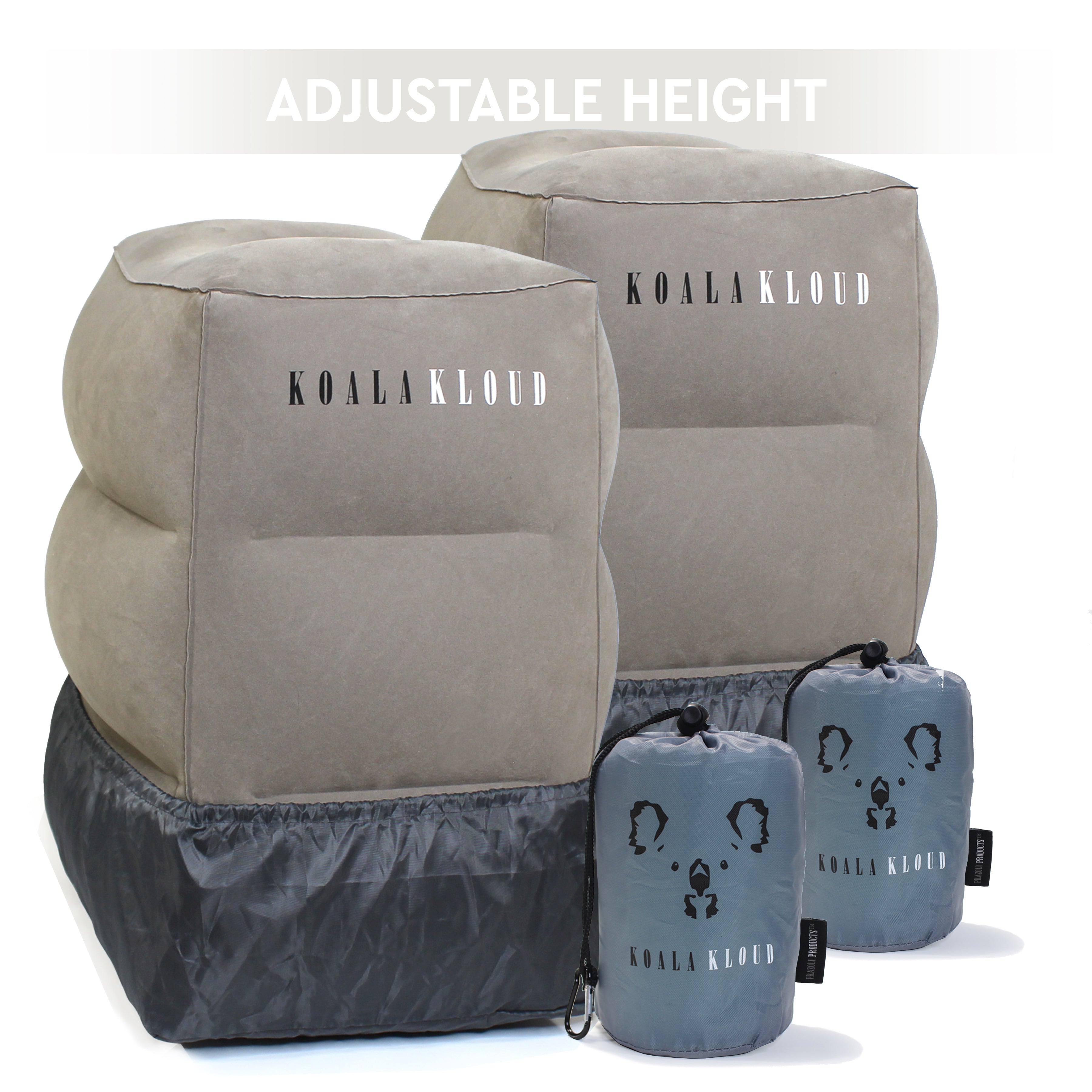 Portable Inflatable Footrest Travel Foot Rest Pillow Plane Office Cushion  Pad AU